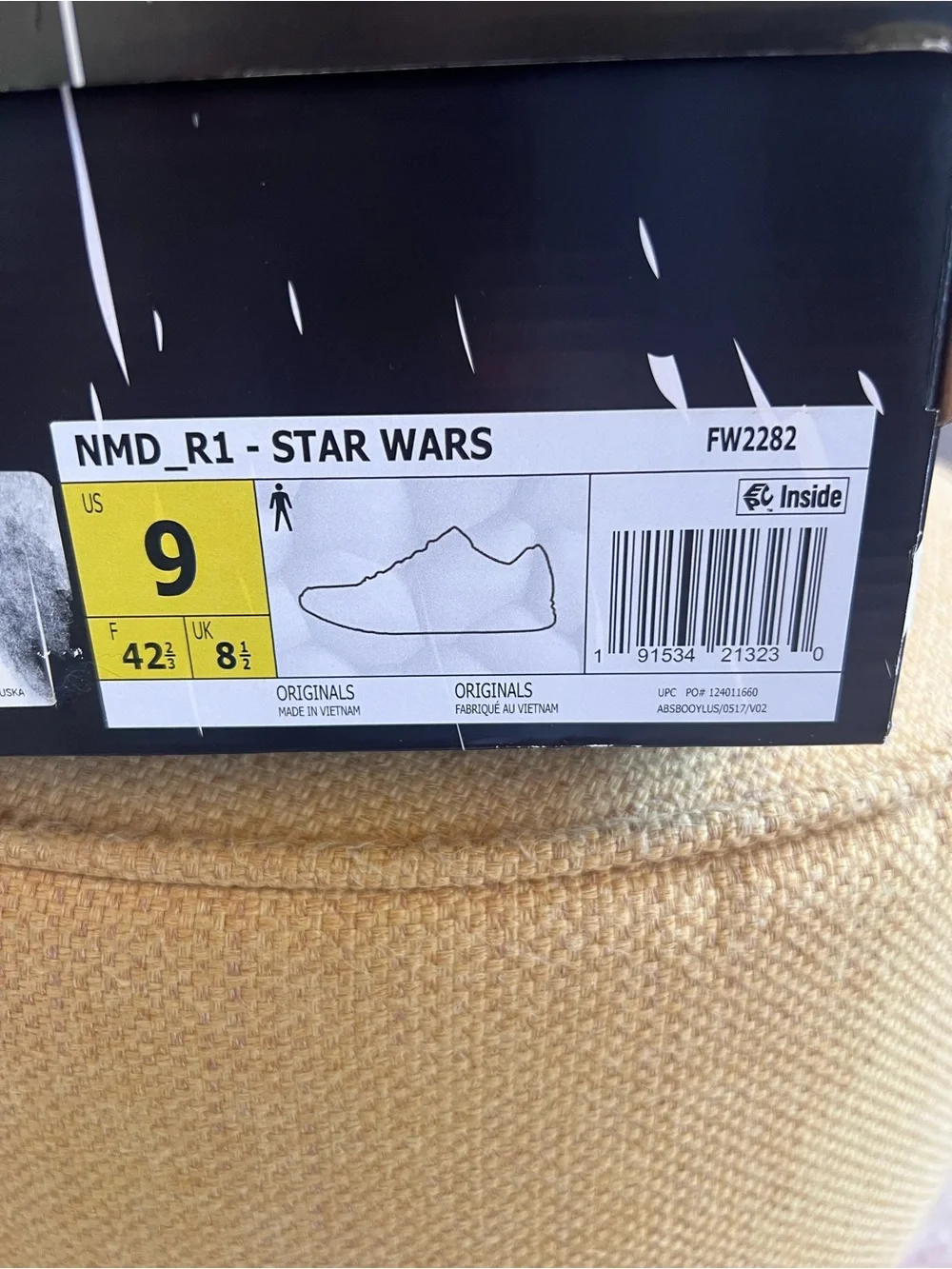 Adidas NMD_R1 Star Wars Darth Vader FW2282 Men’s 9 w/ Original Box